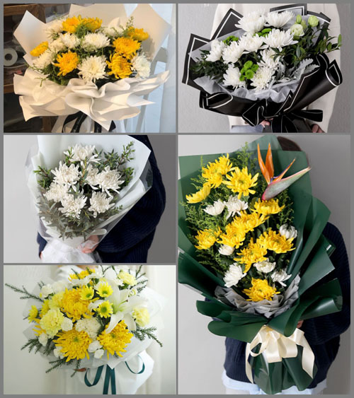 福建漳州平和县文峰镇南霞村白事花束代送